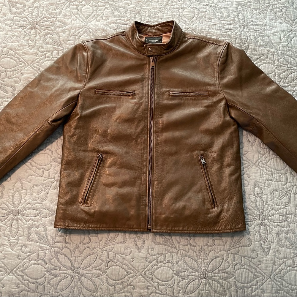 Lucky Brand Bonneville Leather Jacket NWOT